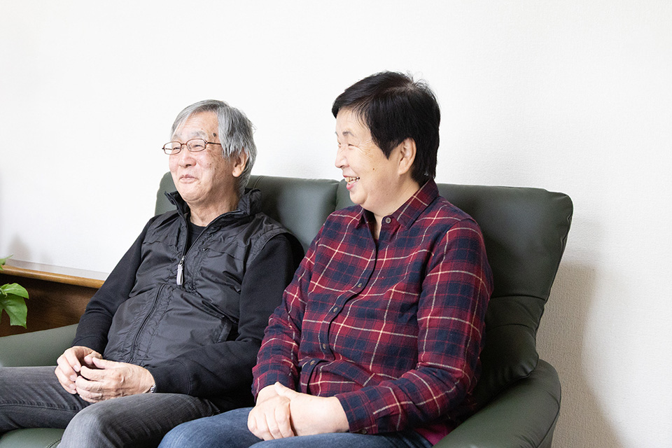 旦那様と奥様がお話ししている